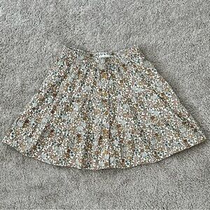 SOLD Girls Floral Skirt Organic Cotton